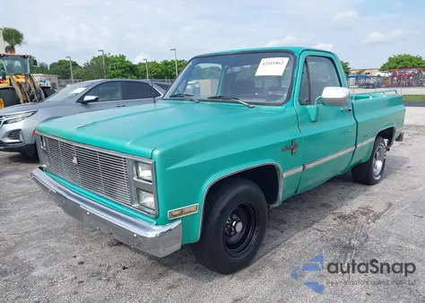 1986 Chevrolet C10 из США, поврежденный, VIN 1GCDC14NXGF330448